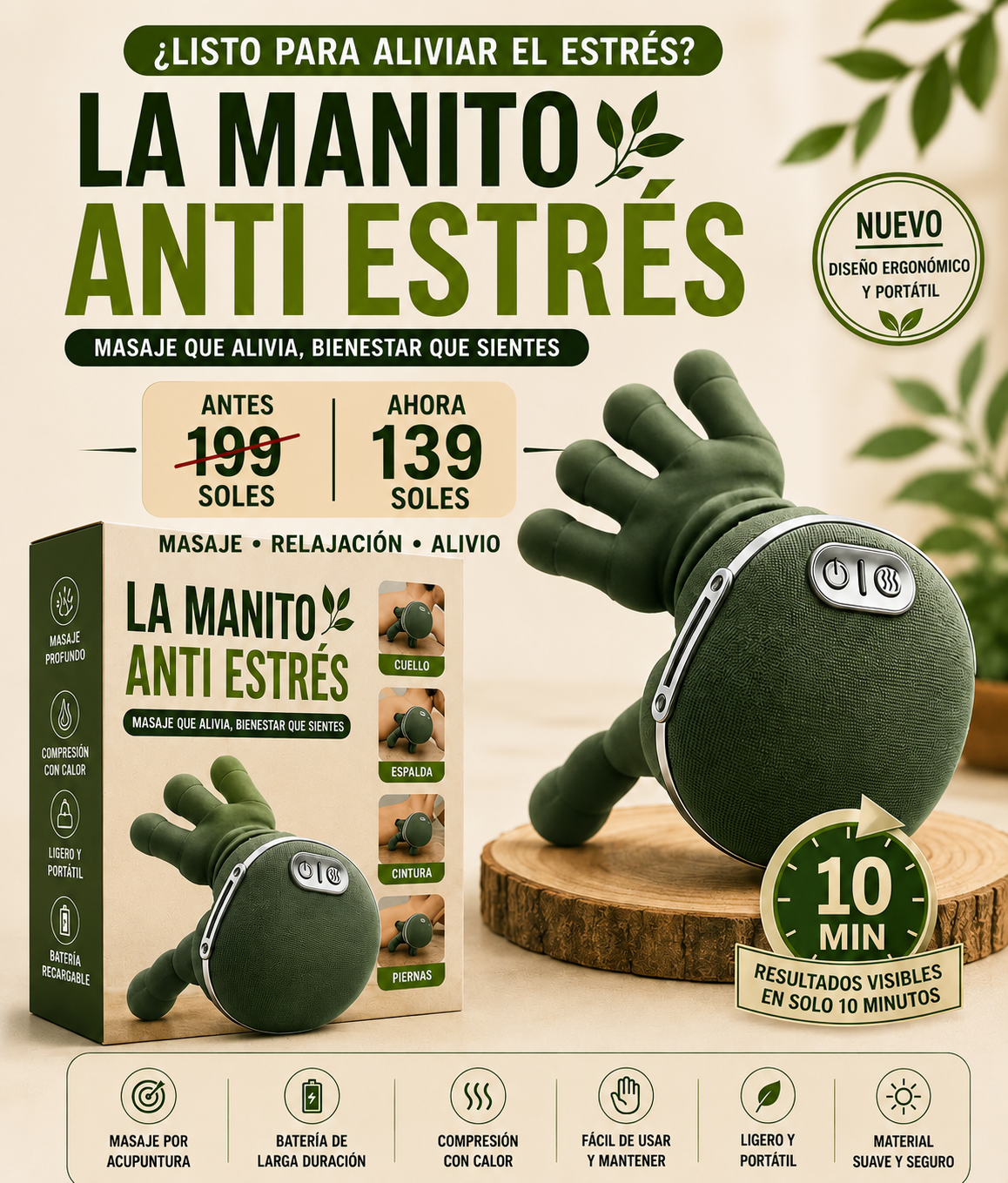 Masajeador Manito (Anti-estrés)